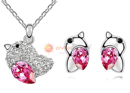 Rhodium Plated | Animal Pendant Sets